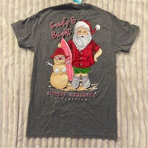 Simply Southern Charcoal Gray Crewneck Tee